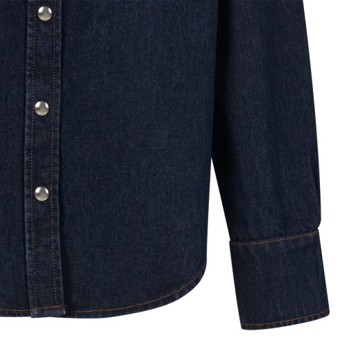 Dark Blue Denim Shirt.