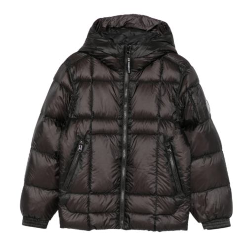 Quilted hooded jacket