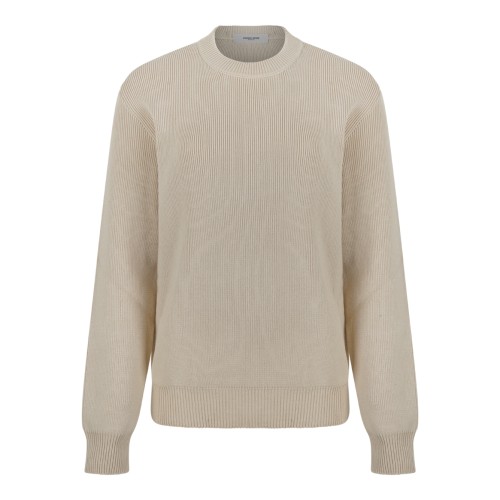 Beige Crewneck Sweater.