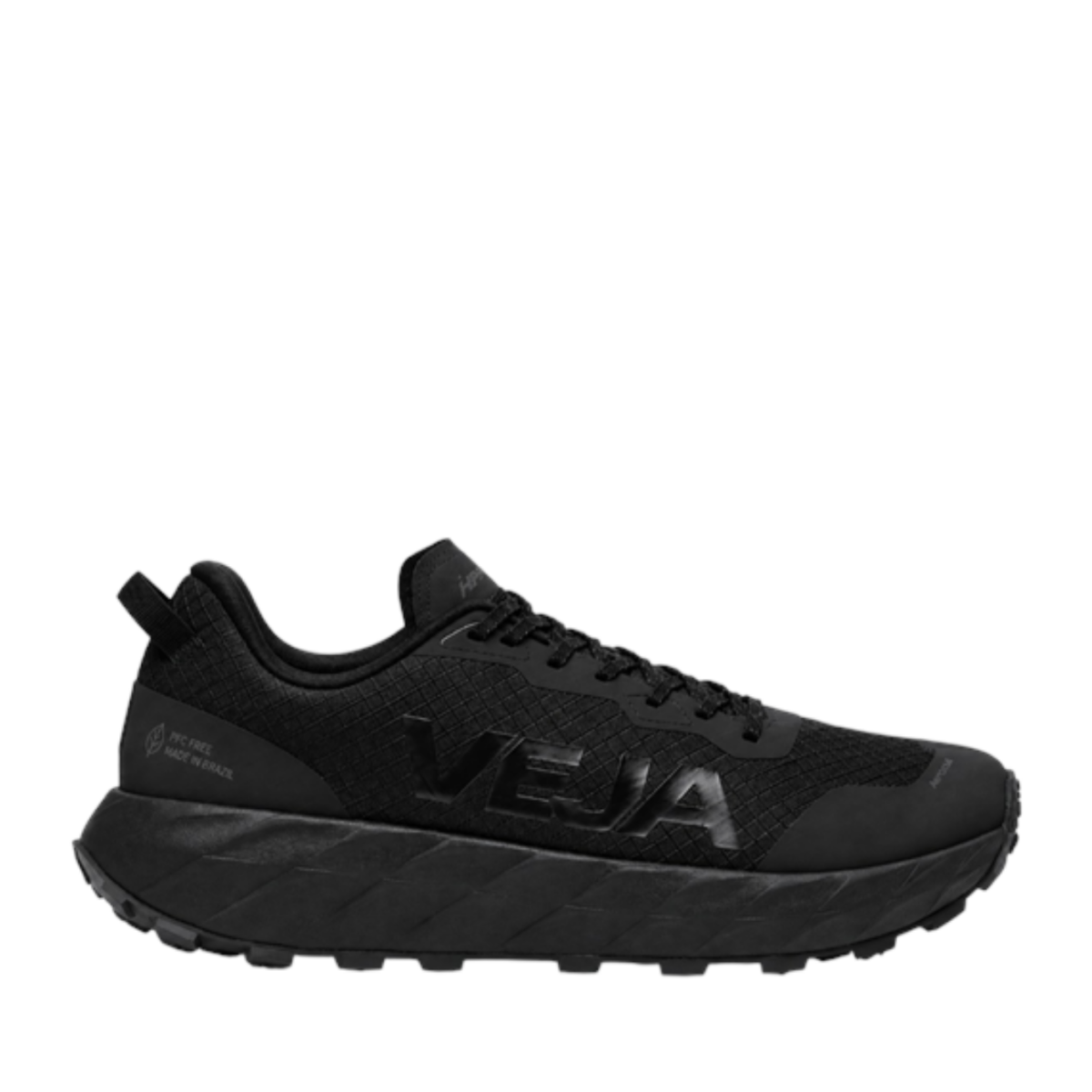 Black Logo Running Sneakers.