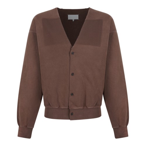 Brown V-Neck Cardigan.