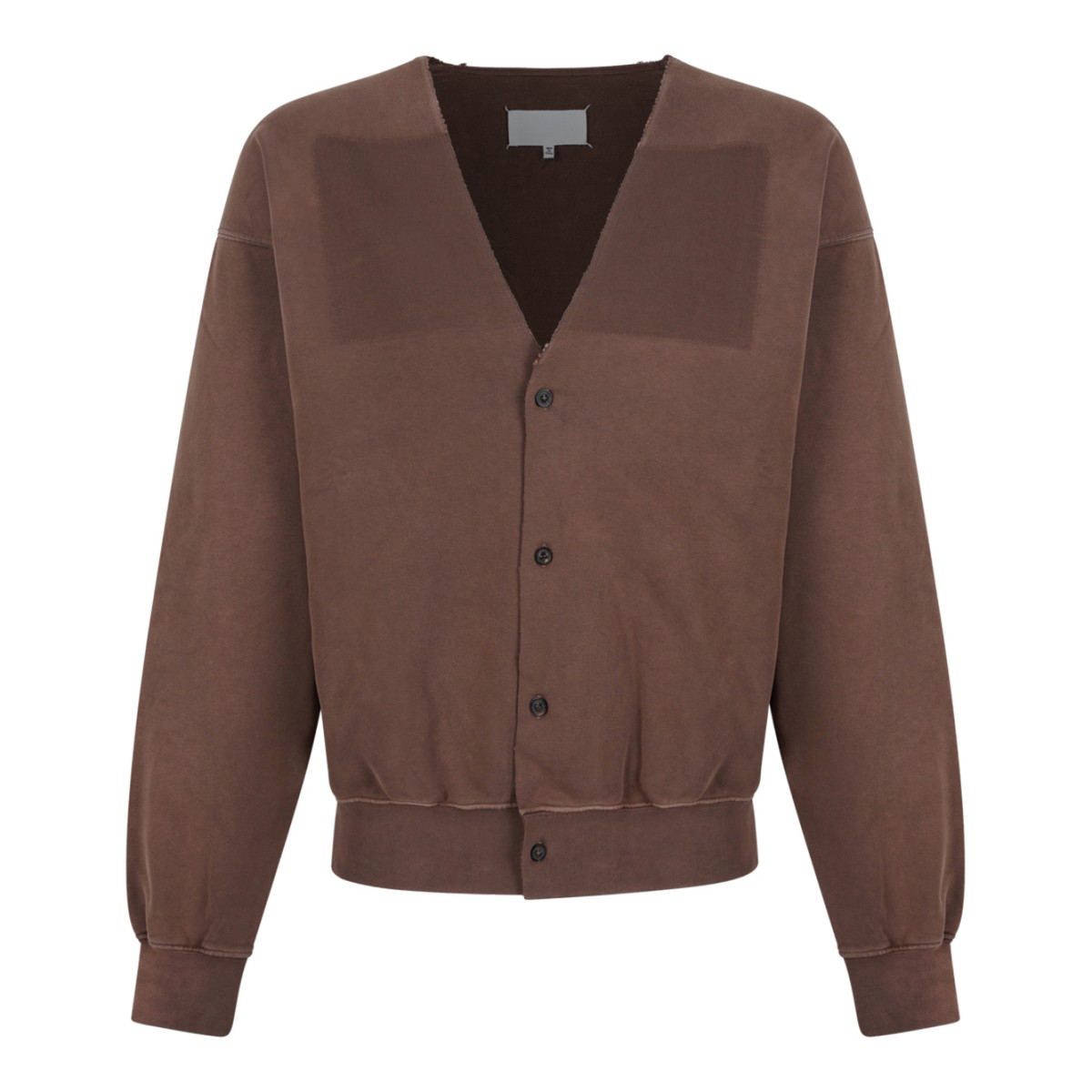 Brown V-Neck Cardigan.