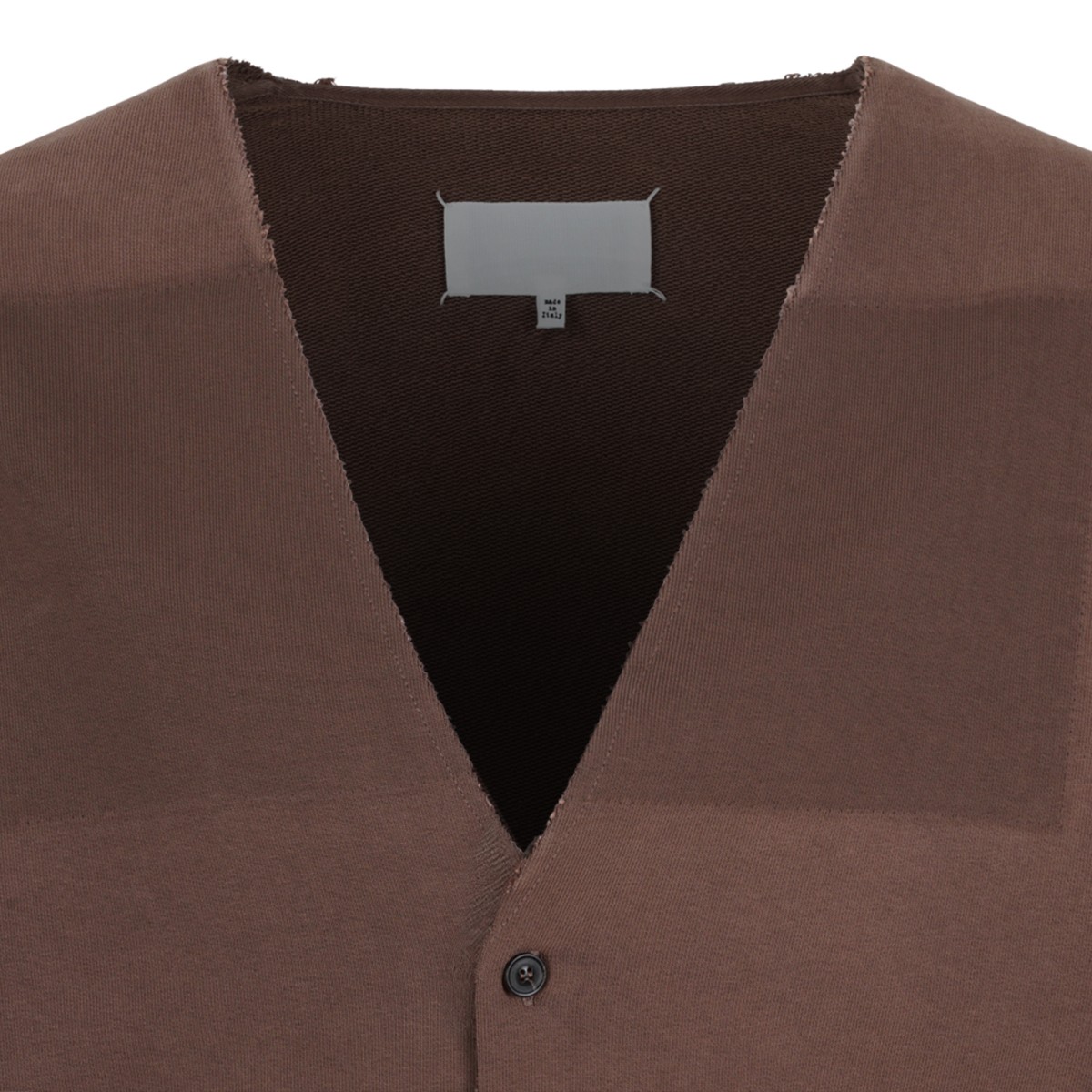Brown V-Neck Cardigan.