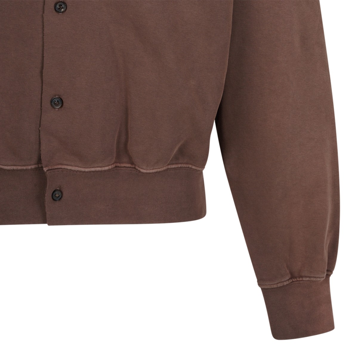 Brown V-Neck Cardigan.