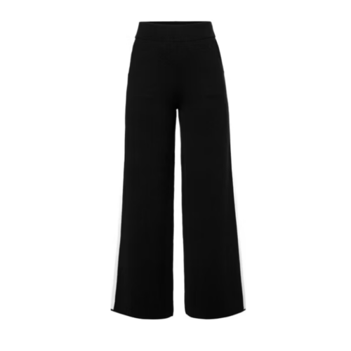 Black Wide-Leg Trousers.