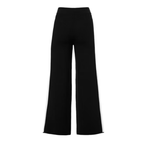 Black Wide-Leg Trousers.