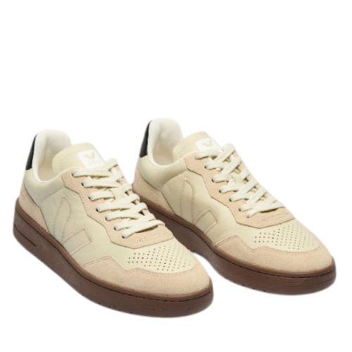 Beige Suede Sneakers. 2