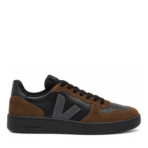 Brown and Black Suede Sneakers.