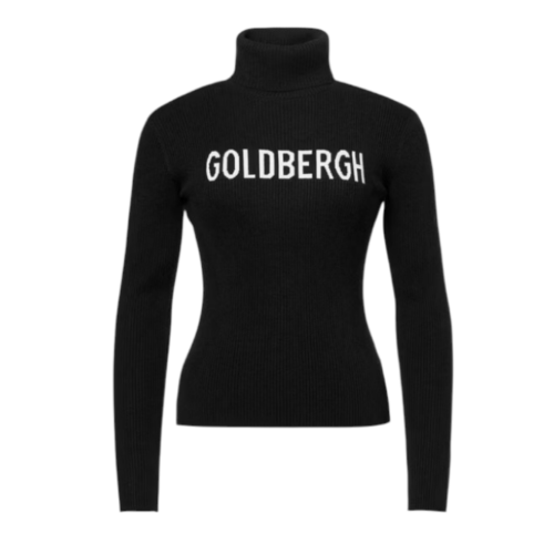 Black Logo Turtleneck Sweater.