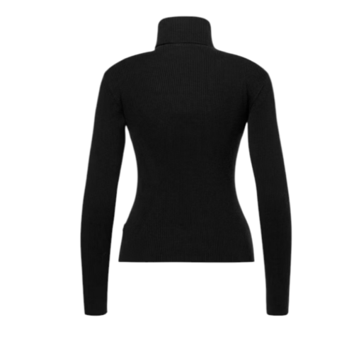 Black Logo Turtleneck Sweater. 2