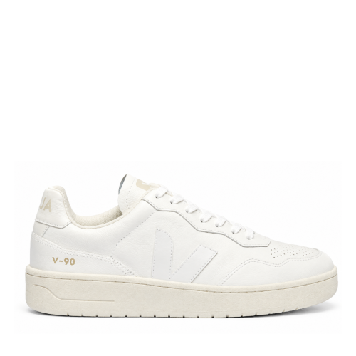 White Leather Sneakers.