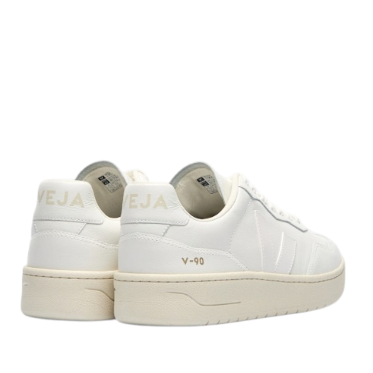 White Leather Sneakers.