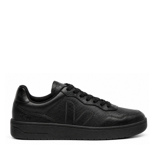 Black Leather Sneakers.
