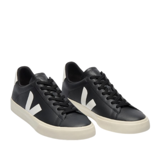 Black Leather Sneakers.