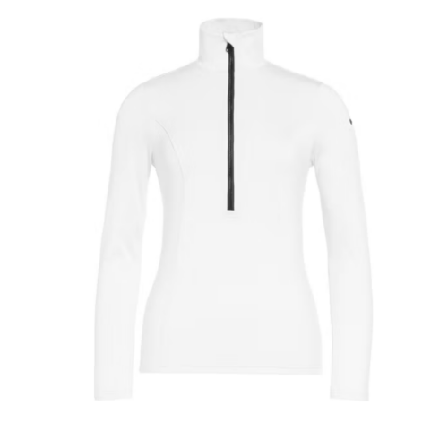 White Half-Zip Ski Top.