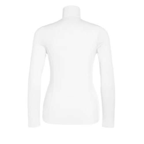 White Half-Zip Ski Top.