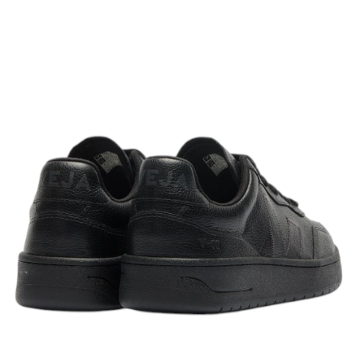 Black Leather Sneakers.