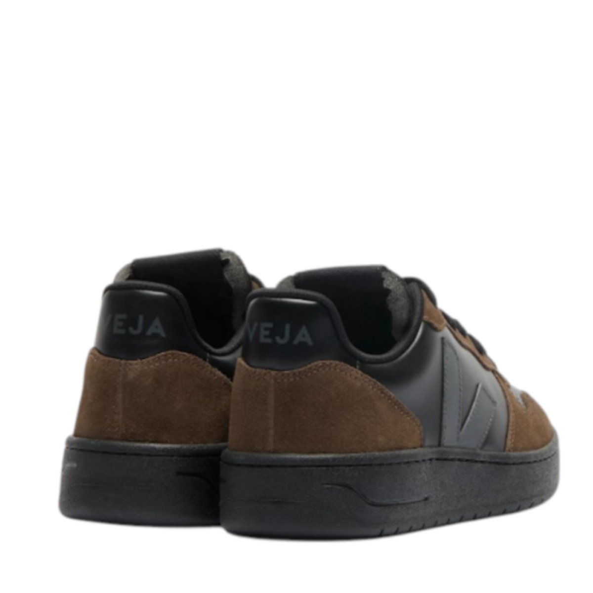 Brown and Black Suede Sneakers.