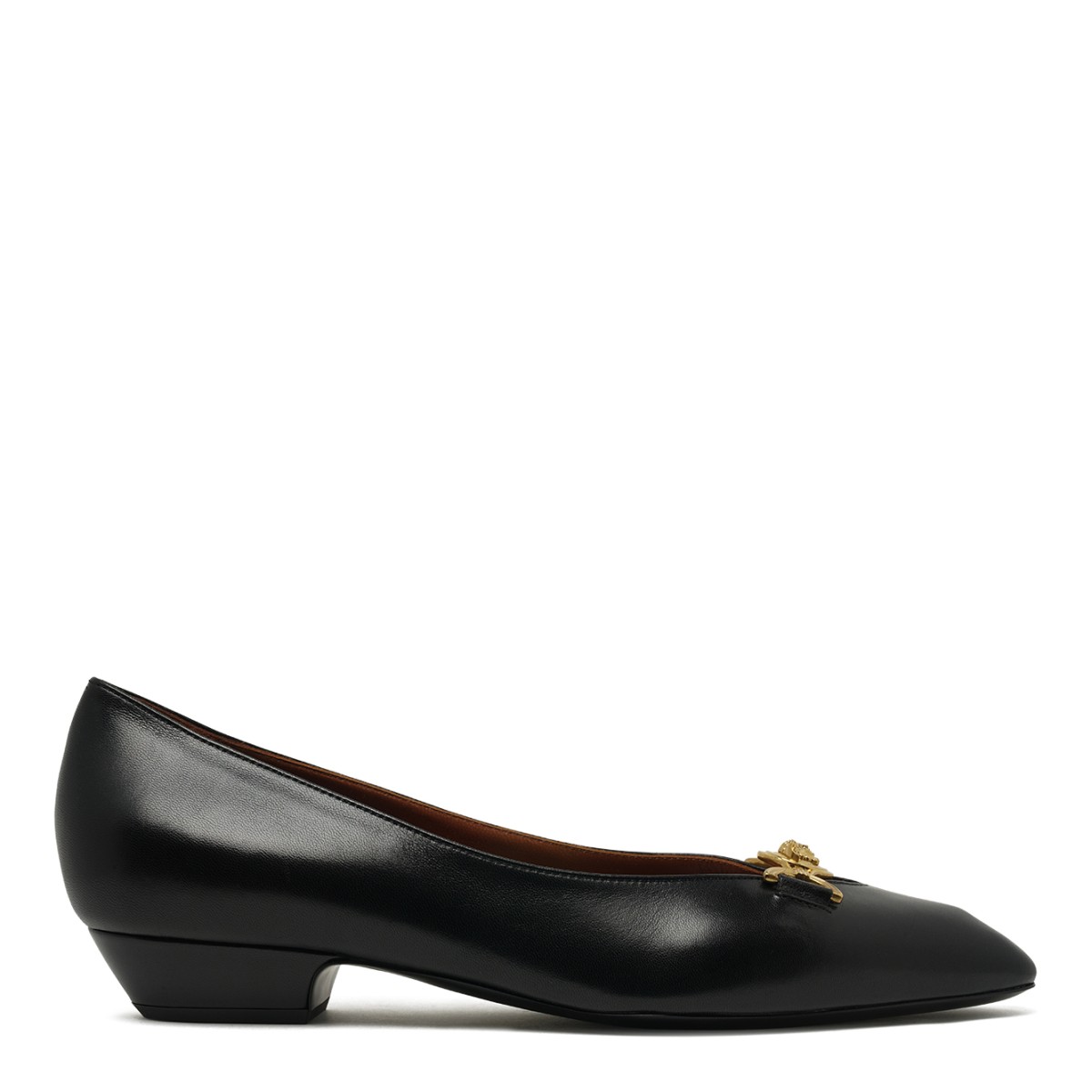 Black Leather Ballet Flats.