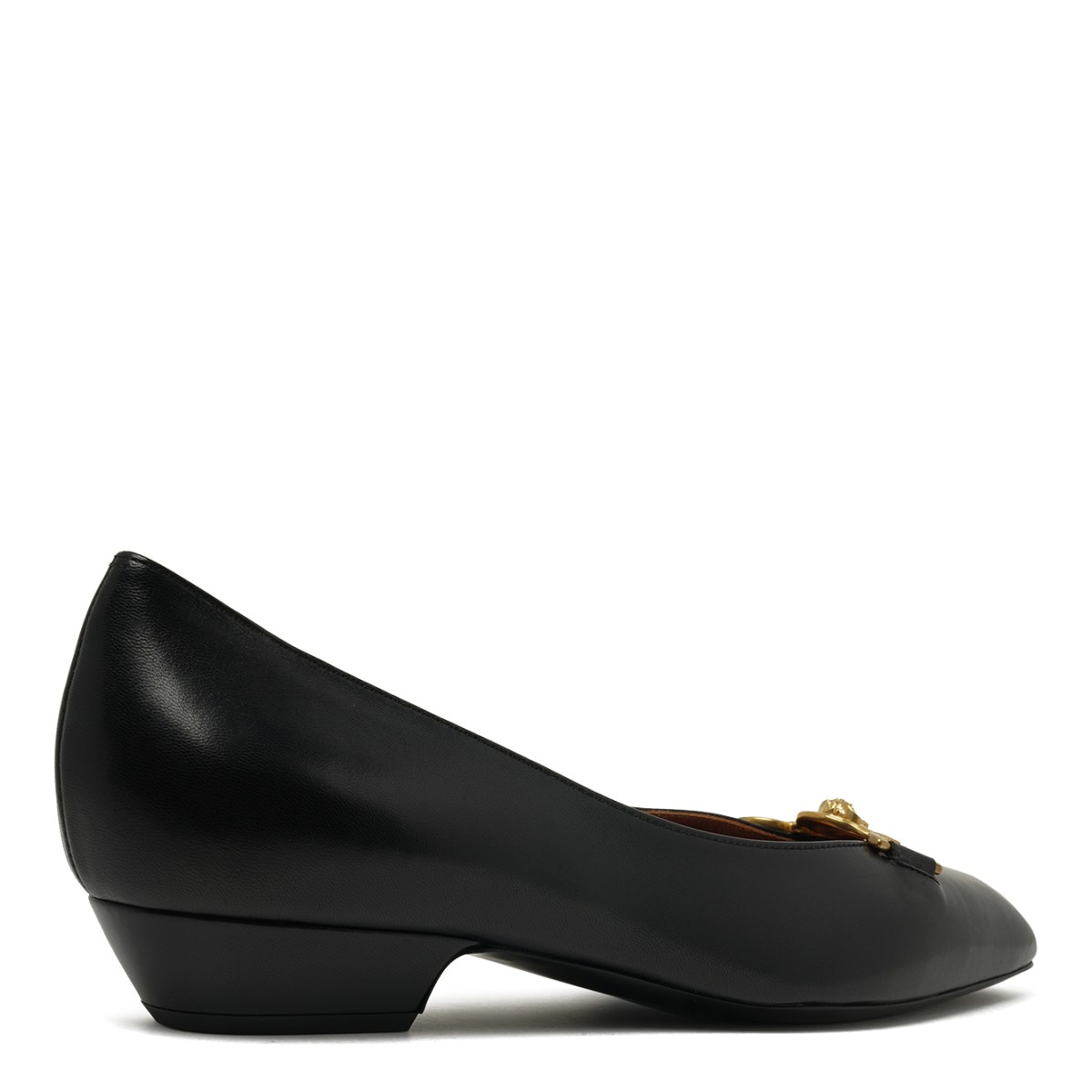 Black Leather Ballet Flats.