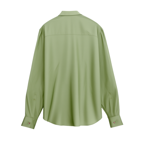 Green Long-Sleeve Shirt. 2
