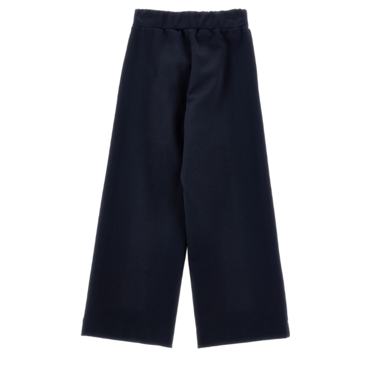 Navy Blue Wide-Leg Trousers