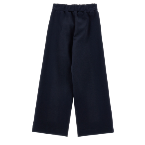 Navy Blue Wide-Leg Trousers