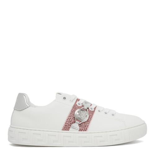 White Leather Sneakers.