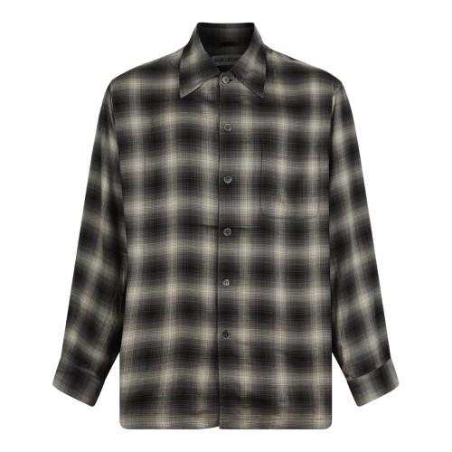 Black and Grey Checked Shirt.