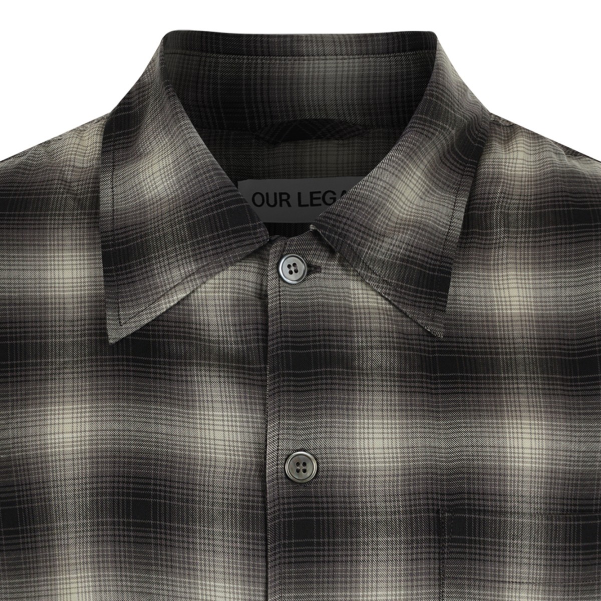 Black and Grey Checked Shirt.