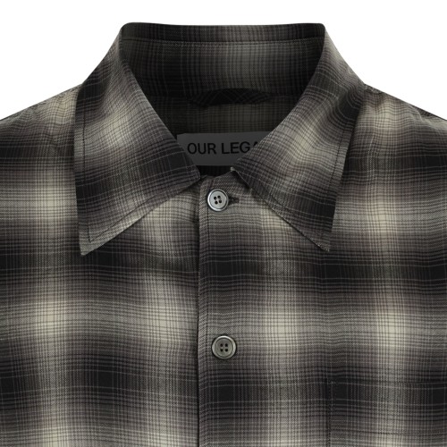 Black and Grey Checked Shirt.