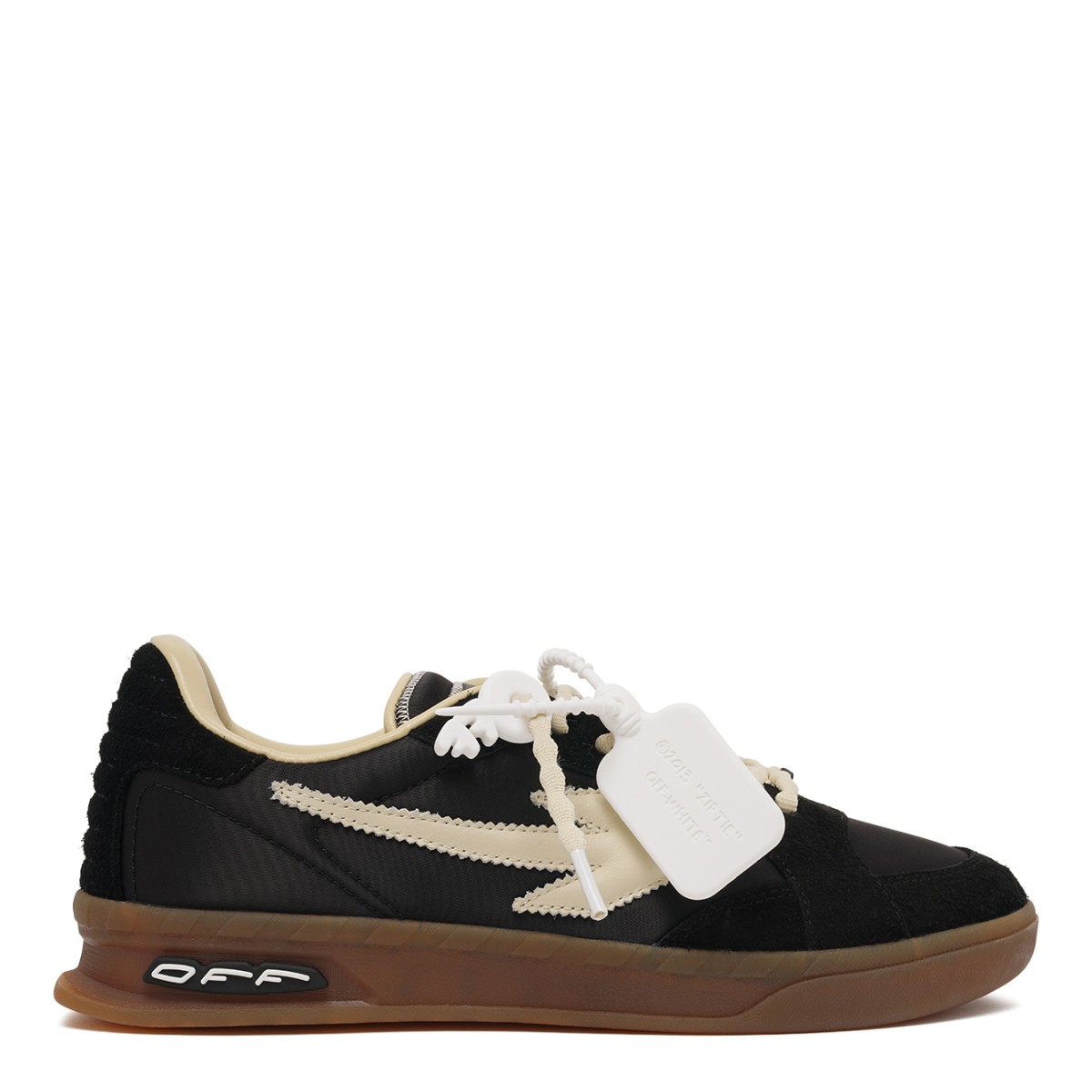 Black and Beige Sneakers.
