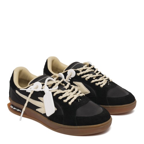 Black and Beige Sneakers. 2