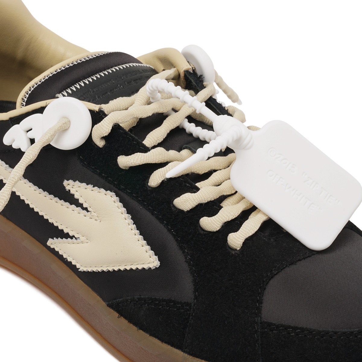 Black and Beige Sneakers.