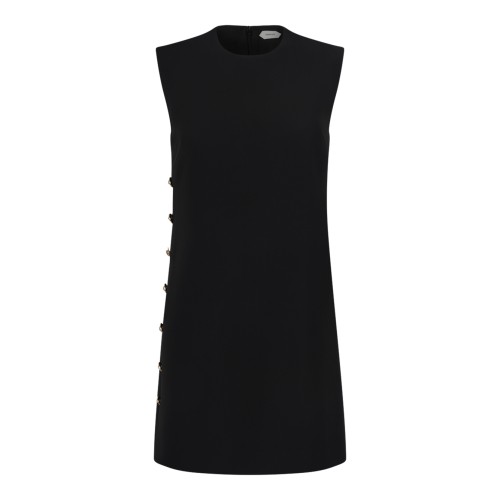 Black Sleeveless Mini Dress.