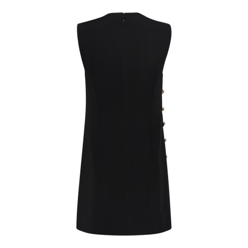 Black Sleeveless Mini Dress.