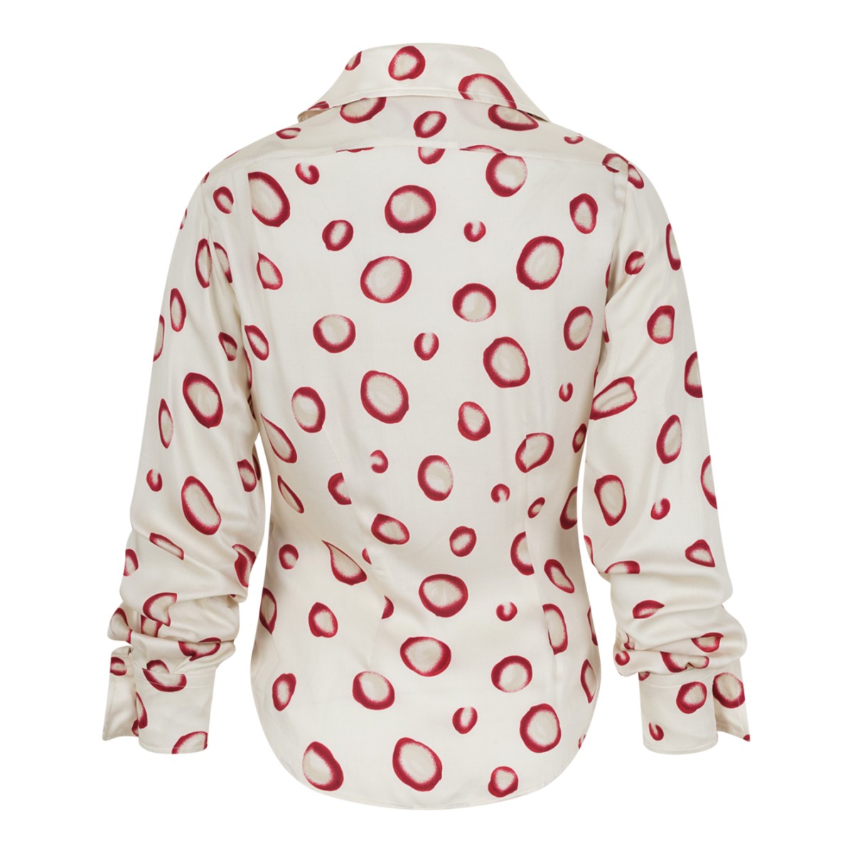 White Printed Blouse.