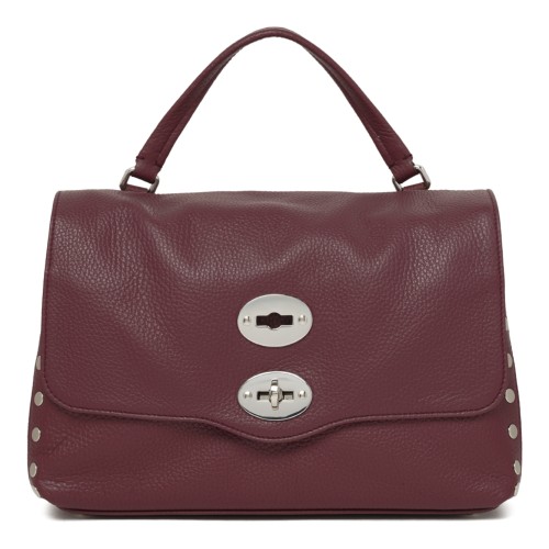 Burgundy Leather Handbag.