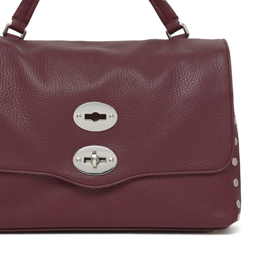 Burgundy Leather Handbag.