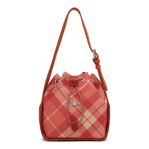 Red Tartan Bucket Bag.
