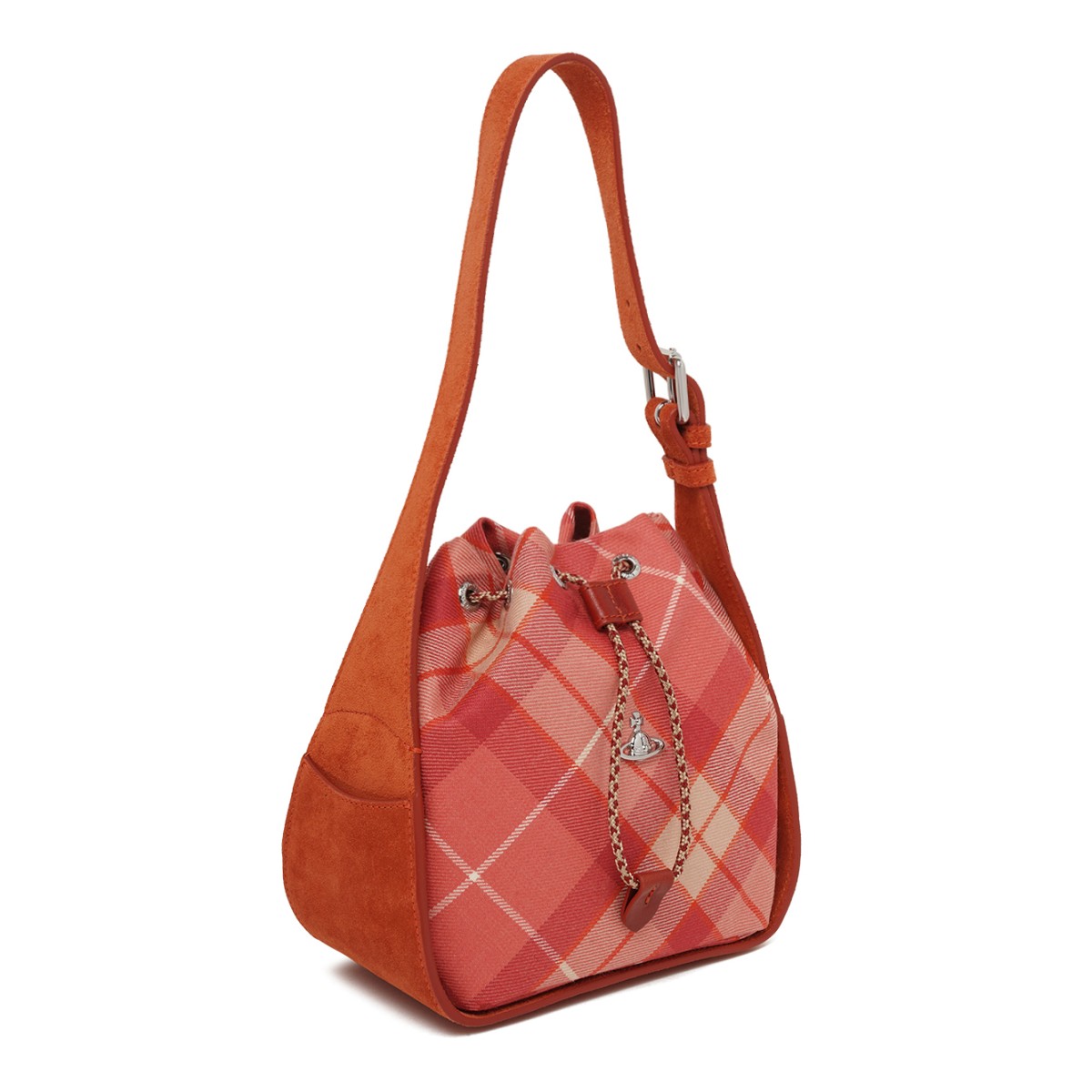 Red Tartan Bucket Bag.