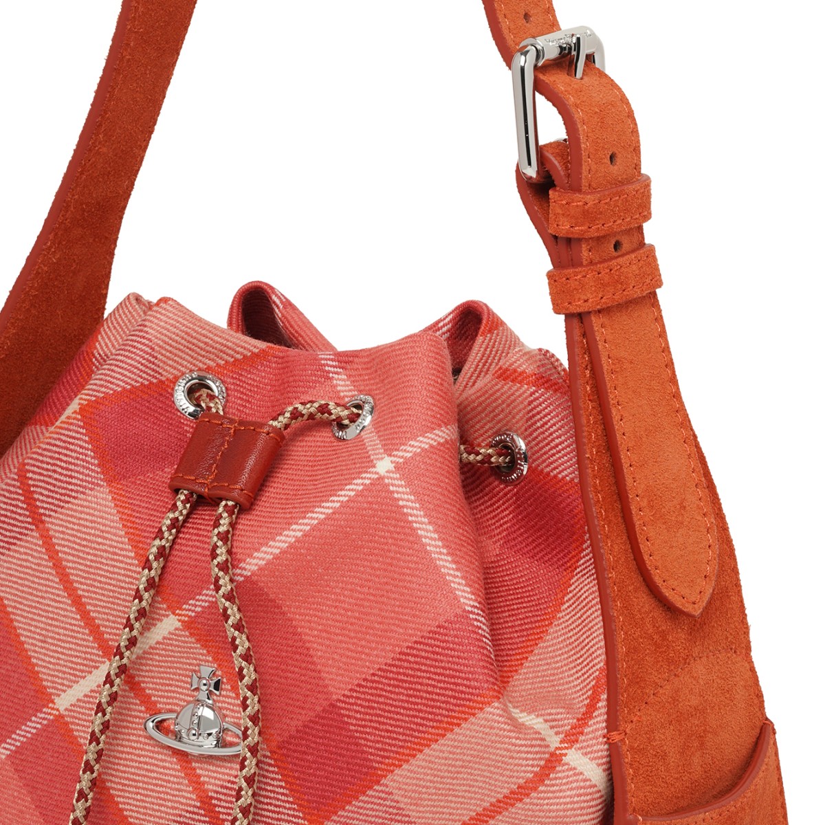 Red Tartan Bucket Bag.