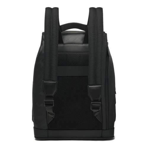 Black Leather Backpack. 2