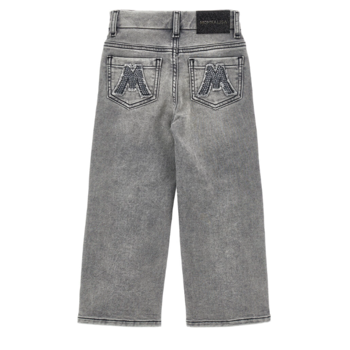 Grey Washed Denim Jeans.