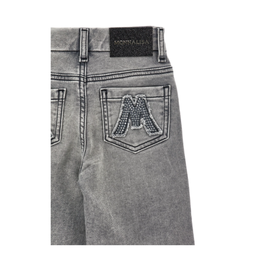 Grey Washed Denim Jeans.