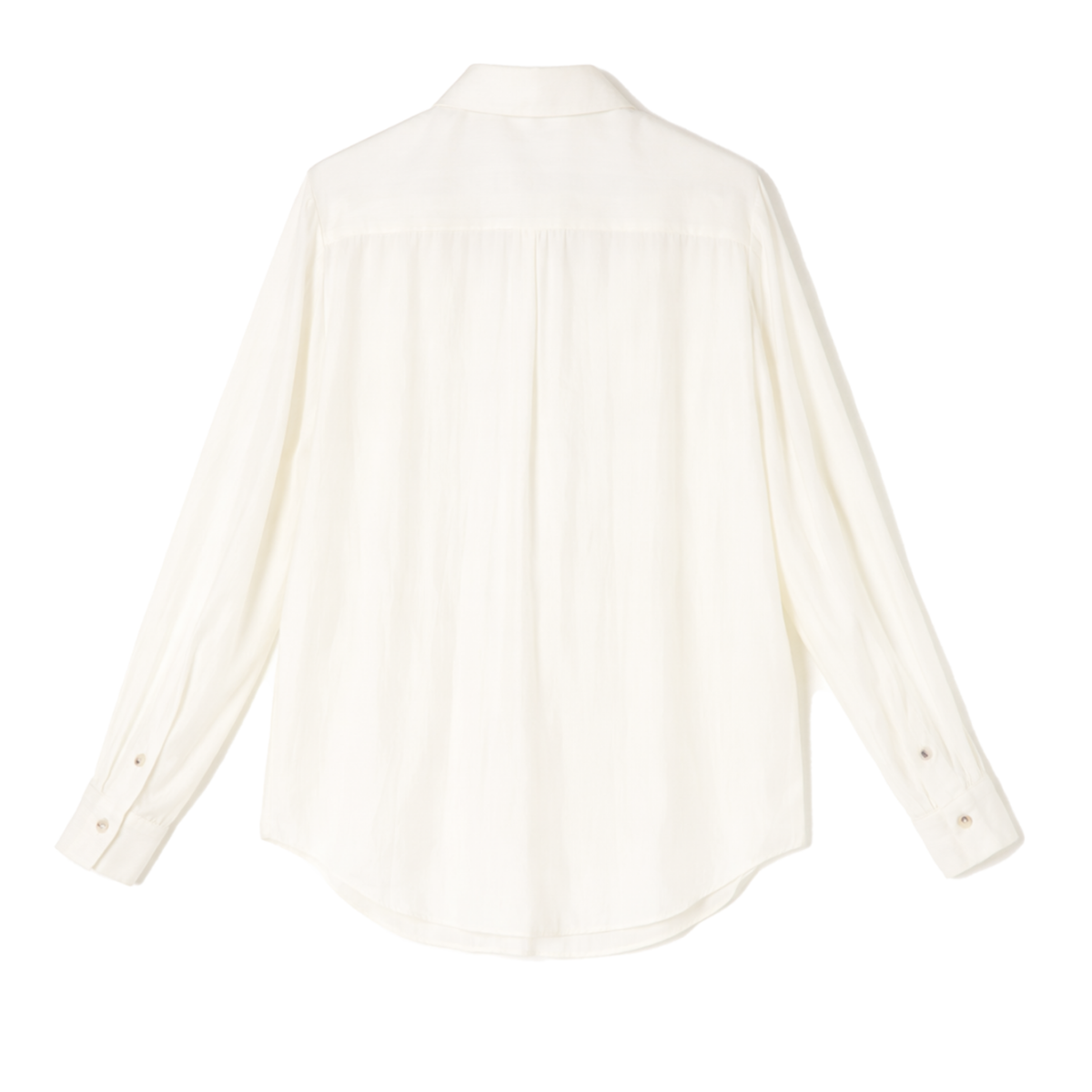 White Long-Sleeve Shirt.