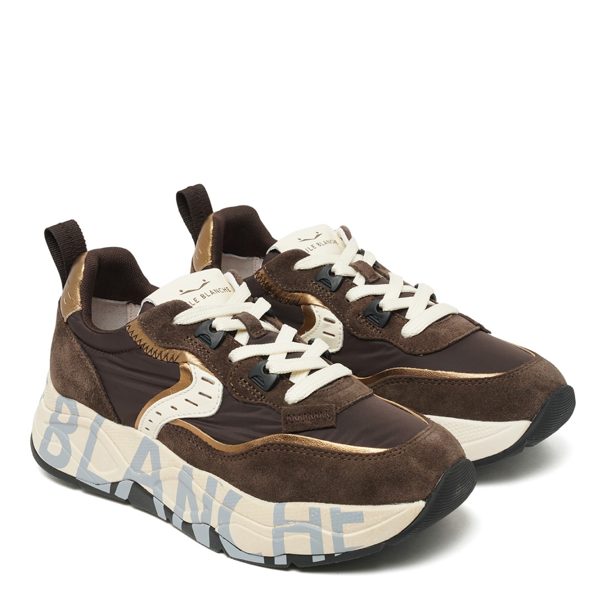 Brown Suede Sneakers.