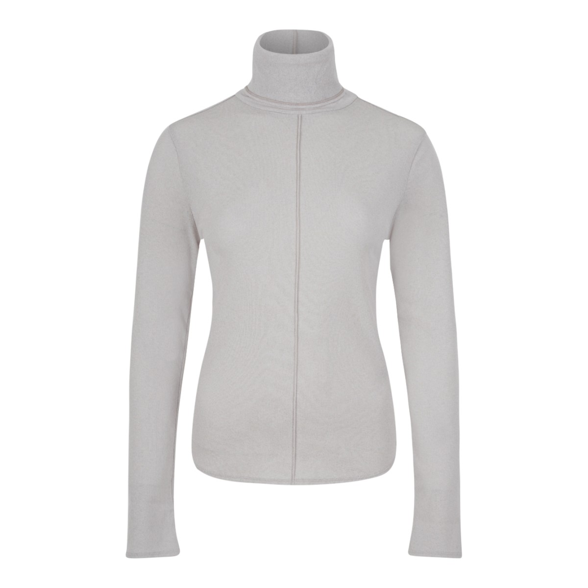 Light Grey Turtleneck Top.