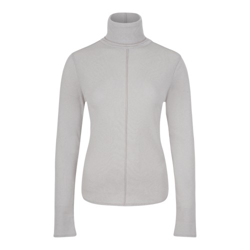 Light Grey Turtleneck Top.