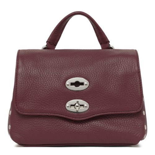 Burgundy Leather Handbag.